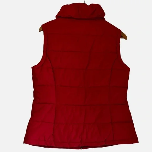 Calvin Klein Women's Red Puffer Vest Jacket Med Sporty Preppy Classic Outdoors - Picture 3 of 5